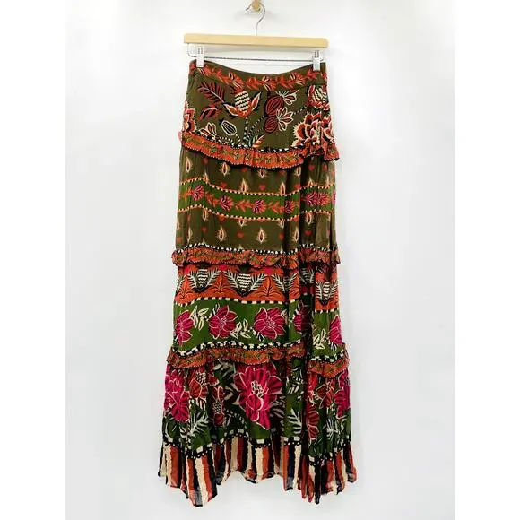 Farm Rio Ainika Floral Garden Maxi Skirt - Picture 4 of 10